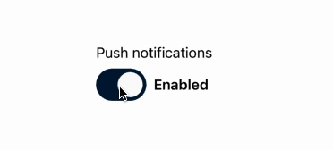 SwitchWithLabel Example Result